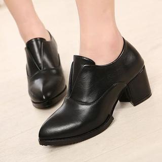 Chunky-heel Pumps