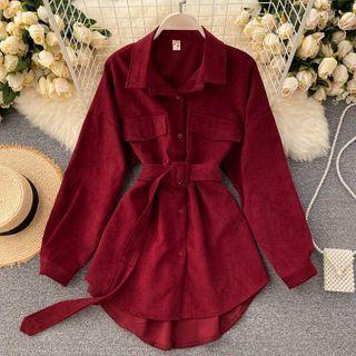 Big-pocket Long-sleeve Shirt Top
