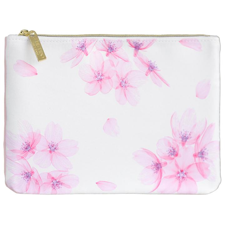 Pink Flower-print Pouch 1 Pc