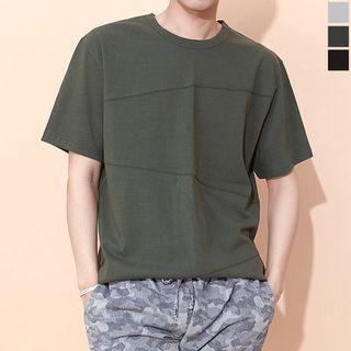 Short-sleeve Seam-trim T-shirt
