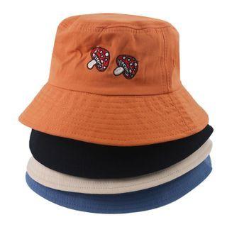 Mushroom Embroidered Bucket Hat
