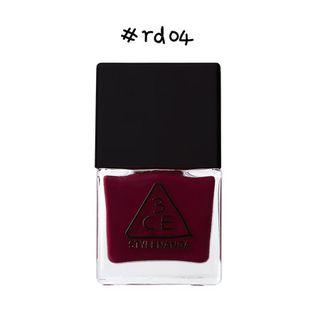 3 Concept Eyes - Nail Lacquer (#rd04 Wine Red) 10ml