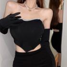 Set: Asymmetrical Tube Top + Gloves
