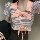 Bow Striped Top