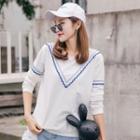 Loose Fit Crewneck Long Sleeve T-shirt