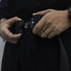 Nylon Snap Buckle Belt Black - One Size
