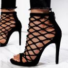 High Heel Net Sandals