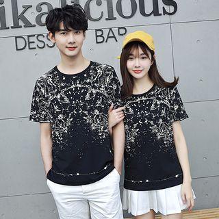 Couple Matching Short-sleeve Printed T-shirt