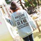 Lettering Fleece Sweatshirt