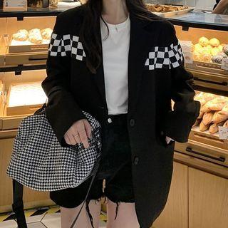 Checkerboard Panel Blazer