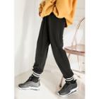 Tall Size Fleece Lined Striped Jogger Pants
