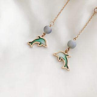 Alloy Dolphin Dangle Earring