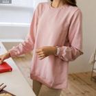 Pleated-back A-line Sweatshirt