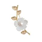 Flower Freshwater Pearl Brooch (various Designs)