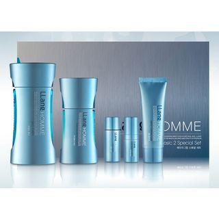 Llang - Homme Basic Special Set: Mild Toner 120ml + 25ml + Power Balancing Essence 50ml + 5ml + Gentle Cleansing Foam 30ml 5pcs
