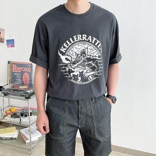 Wolf Graphic Print T-shirt