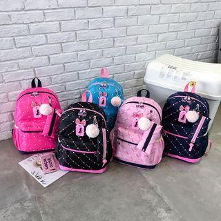 Set: Lettering Nylon Backpack + Tote Bag