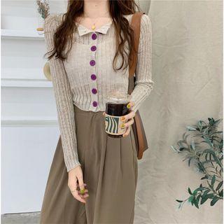 Long-sleeve Collared Top / Harem Pants