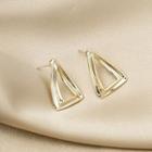 Triangle Stud Earring E3648 - 1 Pair - Gold - One Size