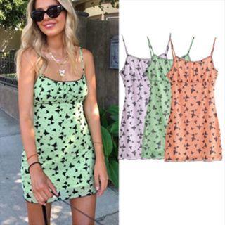 Strappy Butterfly A-line Dress