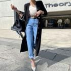 Epaulet Long Cardigan Dress