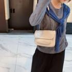 Chain Strap Flap Crossbody Bag Off-white - One Size