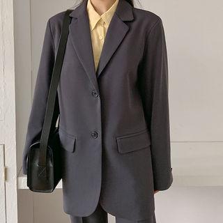 Boyfriend 2-button Longline Blazer