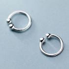 925 Sterling Silver Cuff Earring 1 Pair - S925 Silver - One Size