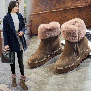 Hidden Wedge Snow Short Boots