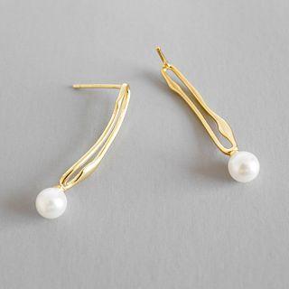 Faux Pearl  Earring As Shown In Figure - One Size