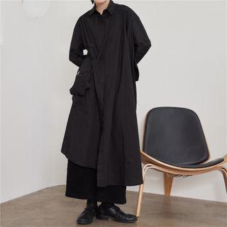 Asymmetrical Midi Shirtdress
