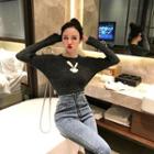 Long-sleeve Cropped Sweater