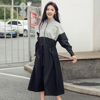 Drawstring Midi Pullover Dress