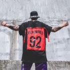 Short-sleeve Lettering Patch T-shirt