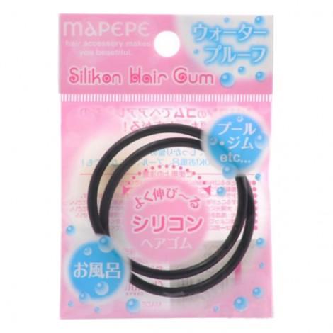 Mapepe - Silicon Hair Gum (brown) 2 Pcs