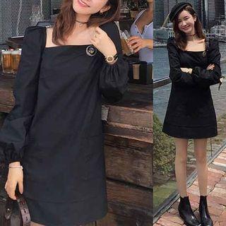 Square Neck Puff Sleeve Dress