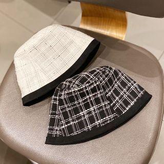 Reversible Tweed Bucket Hat