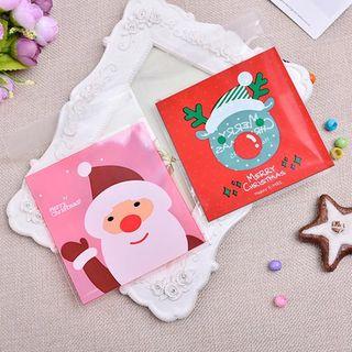 Santa Clause Print Bakery Packing Bag