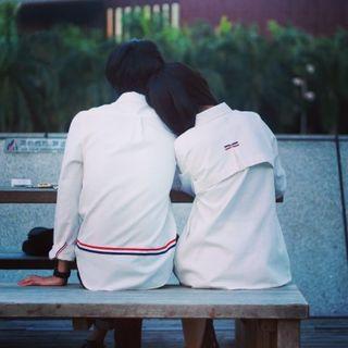 Couple Matching Striped Shirt