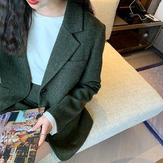Plain Blazer / Mini A-line Skirt / Shorts