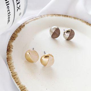 Alloy Panel Disc Earring