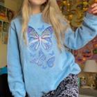 Butterfly Graphic Sweatshirt