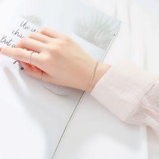 925 Sterling Silver Bracelet 1pc - Silver - One Size