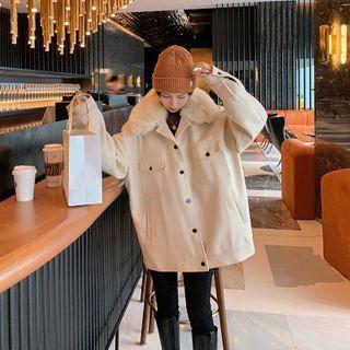 Herringbone Lapel Wool Jacket