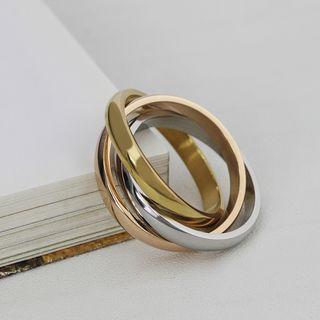 Stainless Steel Layered Bangle