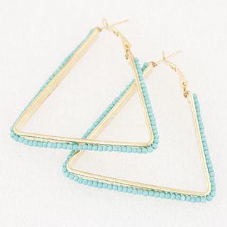 Beaded Triangle Earring