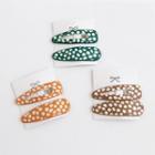 Set Of 2: Dotted Hair Clip