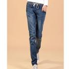 Drawstring-waist Slim-fit Jeans