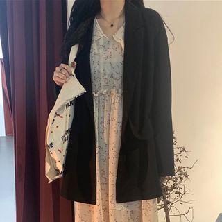 Open Front Blazer Black - One Size