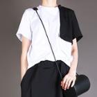 Short-sleeved Round-neck Top